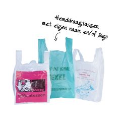 Plastic draagtassen uit voorraad leverbaar .